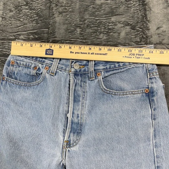 Vintage Levis 501 Made in USA Light Wash Straight Leg Jeans W31 L32 1994 - Picture 6 of 12
